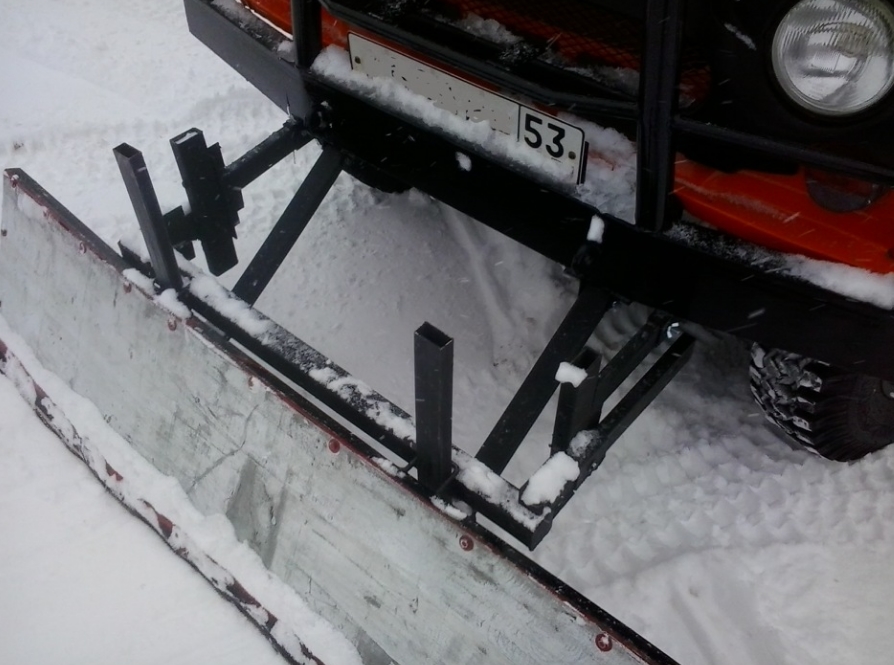 Как сделать отвал на уаз для уборки снега своими руками на УАЗ?