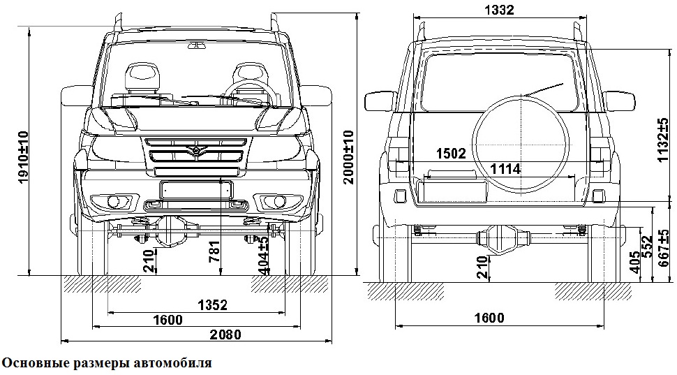 Технические характеристики УАЗ Патриот 3163